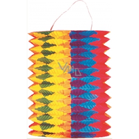 Lantern cylinder with vertical stripes 15 cm