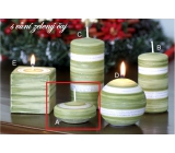 Lima Winter Glitter Green Tea Scented Candle Floating Lens 70 x 30 mm 1 piece