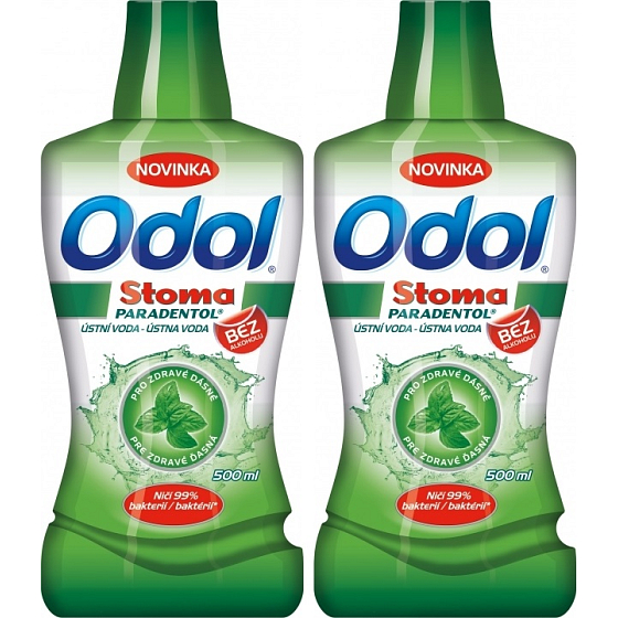Odol Stoma Paradentol mouthwash 2 x 500 ml, duopack