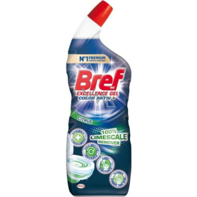 Bref Excellence Gel Color Aktiv Citrus Liquid Anti-Scaling Toilet Cleaner 700 ml