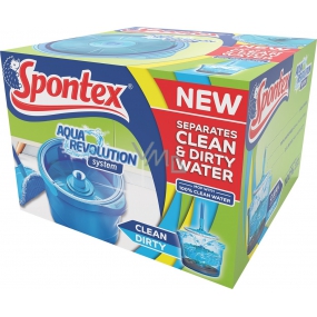 Spontex Aqua Revolution System flat mop + bucket 3 l