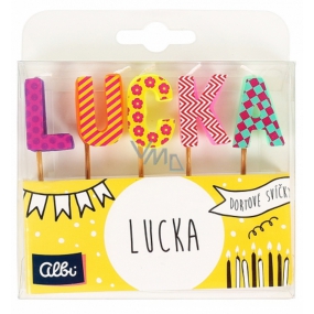 Albi Cake candles name - Lucka, 2.5 cm
