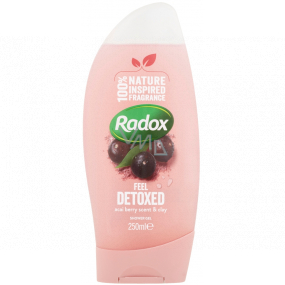 Radox Feel Detoxed regenerating mixture of clay and the scent of Acai berries invigorating shower gel 250 ml