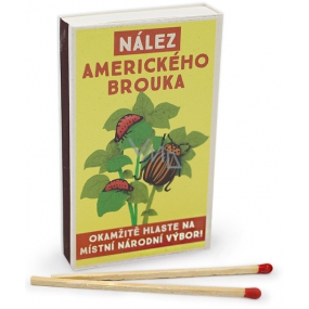 Nekupto Original matches in retro style Report the finding of an American beetle to the local national committee immediately! 45 pieces