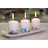 Lima Bunnies in the grass blue candle white cylinder 50 x 70 mm 1 piece