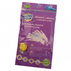 Home Point Suede cleaning rubber gloves made of natural rubber L