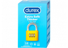 Durex Extra Safe Thicker latex condom, thicker, nominal width: 56 mm 18 pieces