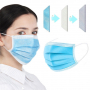 Disposable drape, face mask blue 50 pieces