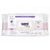 Seni Care Sensitive Aloe Vera and Allantosin pH 5.5 intimate wet wipes for adults and children 30 x 20 cm, 68 pieces