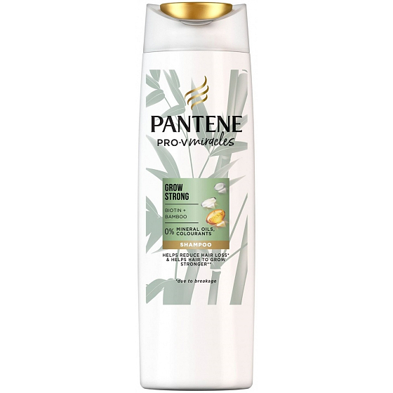 Pantene Grow Strong Bamboo and Biotin Anti-Hair Loss Shampoo 300 ml