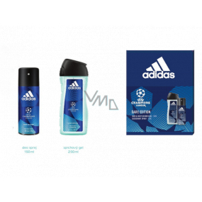 Adidas UEFA Champions League Dare Edition VI deodorant spray for men 150 ml + shower gel 250 ml, cosmetic set