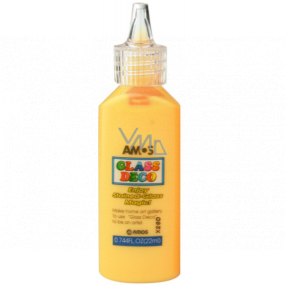 Amos Colors for glass 1. Yellow 22 ml