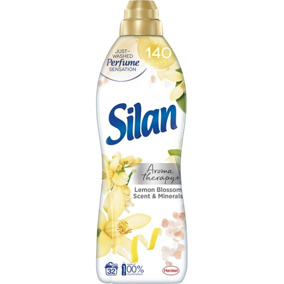 Silan Aromatherapy + Lemon Blossom Scent & Minerals concentrated fabric softener 32 doses 800 ml