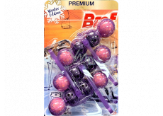 Bref Color Aktiv Skiing Fox toilet block for hygienic cleanliness and freshness of your toilet, colors the water in a purple shade 3 x 50 g