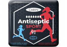 Carin Antiseptic Sport ultra-thin sanitary pads with wings for sport 9 pieces