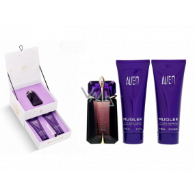 Thierry Mugler Alien eau de parfum for women 60 ml + body lotion 100 ml + shower gel 100 ml, gift set for women
