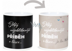 Albi Měnící hrnek svatební Příběh o lásce 310 ml
