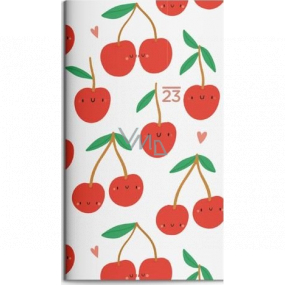 Albi Diary 2023 Pocket fortnightly Cherry 15,4 x 8 x 1 cm