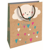 Nekupto Gift kraft bag 18,7 x 24,3 x 8 cm Cloud