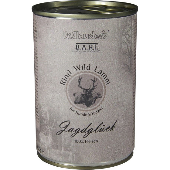 Dr. Clauders BARF Venison + Lamb + Beef Complete food for adult dogs and cats with food sensitivities 400 g