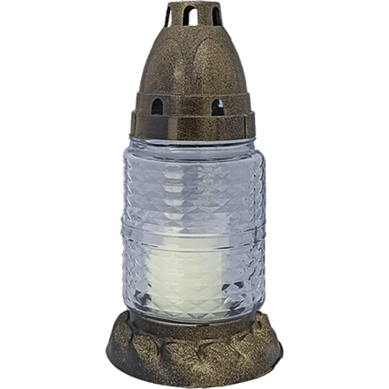 Rolchem Small glass lamp 17 cm 30 g Z05