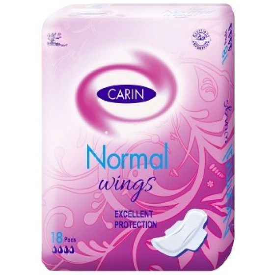 Carin Normal Wings sanitary napkins with wings for normal menstruation 18 pcs