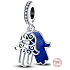 Charm Sterling silver 925 Hand of Fatima, Hamsa 2in1, pendant on bracelet symbol