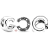 Sterling silver 925 Alphabet letter C, bead for bracelet