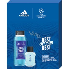 Adidas UEFA Champions League Best of The Best Eau de Toilette 50 ml + Shower Gel 250 ml, gift set for men