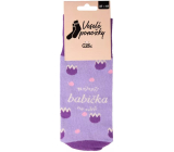 Albi Happy Socks The Best Grandma in the World, universal size 1 pair
