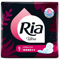 Ria Women's Ultra Normal Plus Pads, 9 pcs