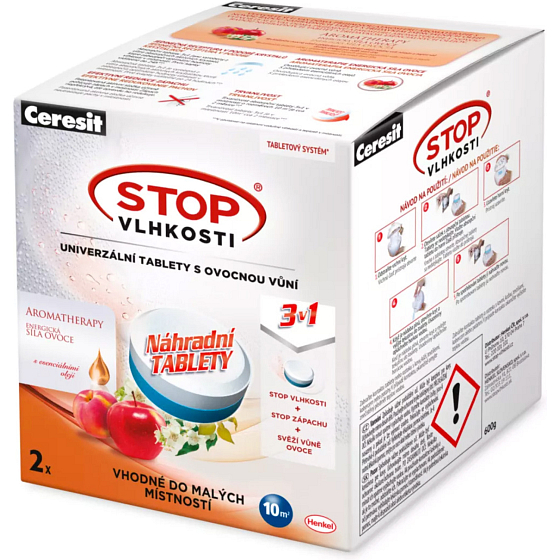 Ceresit Stop Vlhkosti replacement tablets with fruity fragrance 2 pcs 600g