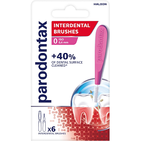 Parodontax Interdental Brushes Straight Size 0 (0.4 mm), 6 pcs