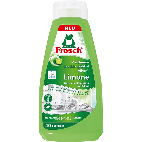 Frosch Eco All-in-1 Lime Dishwasher Gel, 650 ml