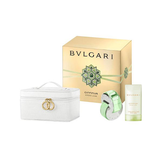 Bvlgari Omnia Jade eau de toilette 40 ml + body lotion 75 ml + cosmetic case, gift set