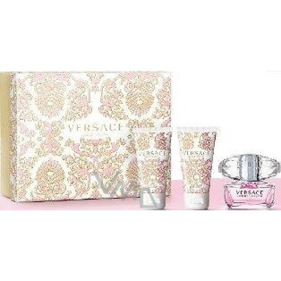 Versace Bright Crystal eau de toilette 50 ml + shower gel 50 ml + body lotion 50 ml, gift set