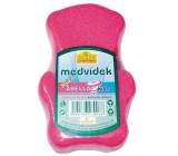 Abella Medvídek Kids bath sponge for children, various colors, 12 cm, 1 piece