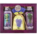 Bohemia Gifts Lavender La Provence shower gel 100 ml + Oil bath 100 ml + bath salt 150 g, cosmetic set