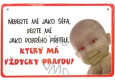 Nekupto Humor in the Czech Republic humorous sign 15 x 10 cm 1 piece