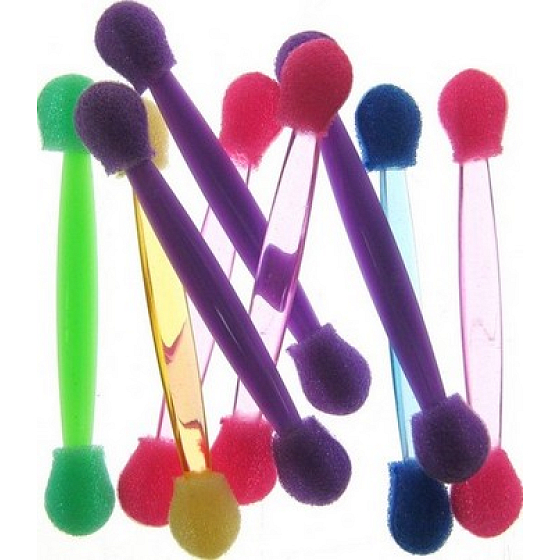 Eyeshadow applicator double-sided color 9 pieces 80060