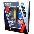 Gillette Fusion ProGlide Manual movement + spare head 1 piece + High Performance Odor Elimination Clear antiperspirant deodorant stick gel 70 ml, cosmetic set for men
