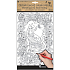 Creative coloring book garden 6 motifs, 6 sheets 36,5 x 21,5 cm