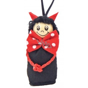 Devil figurine with bow 8 cm