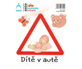 Arch Car sticker Child in car toddler girl 15 x 17 cm