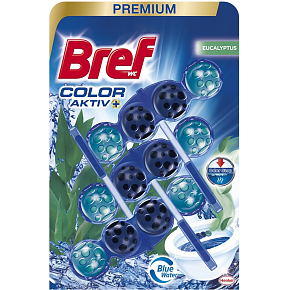 Bref Blue Active Eucalyptus, WC balls, 3 × 50 g
