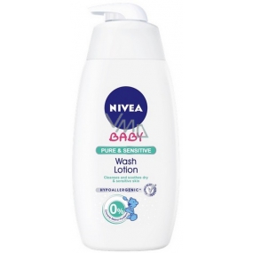 Nivea Baby Pure & Sensitive Wash Gel for Face, Body, and Hair 500 ml