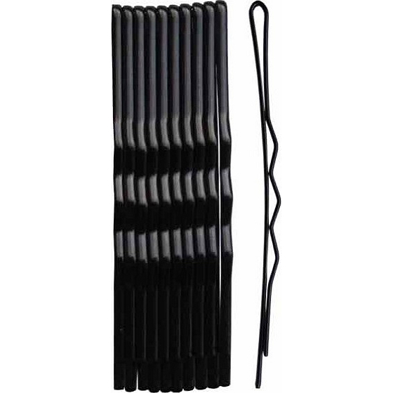 Duko Hair Clips Black 7 cm 10 pieces 527B