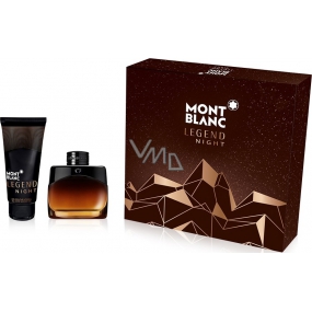 Montblanc Legend Night perfumed water for men 50 ml + shower gel 100 ml, gift set