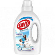 Savo White chlorine-free washing gel for white laundry 20 doses 1 l