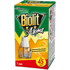Biolit Aroma Electric vaporizer with the scent of orange against mosquitoes 45 nights refill 27 ml